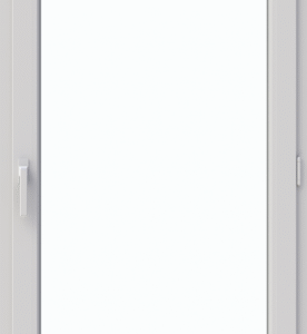 Ușă termopan balcon 85/205 cm, profil PVC Ramplast, 1 canat, deschidere dreapta